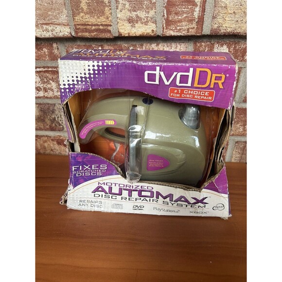 DVD Dr Motorized AutoMax DISC REPAIR SYSTEM Fixes Scratches Discontinued